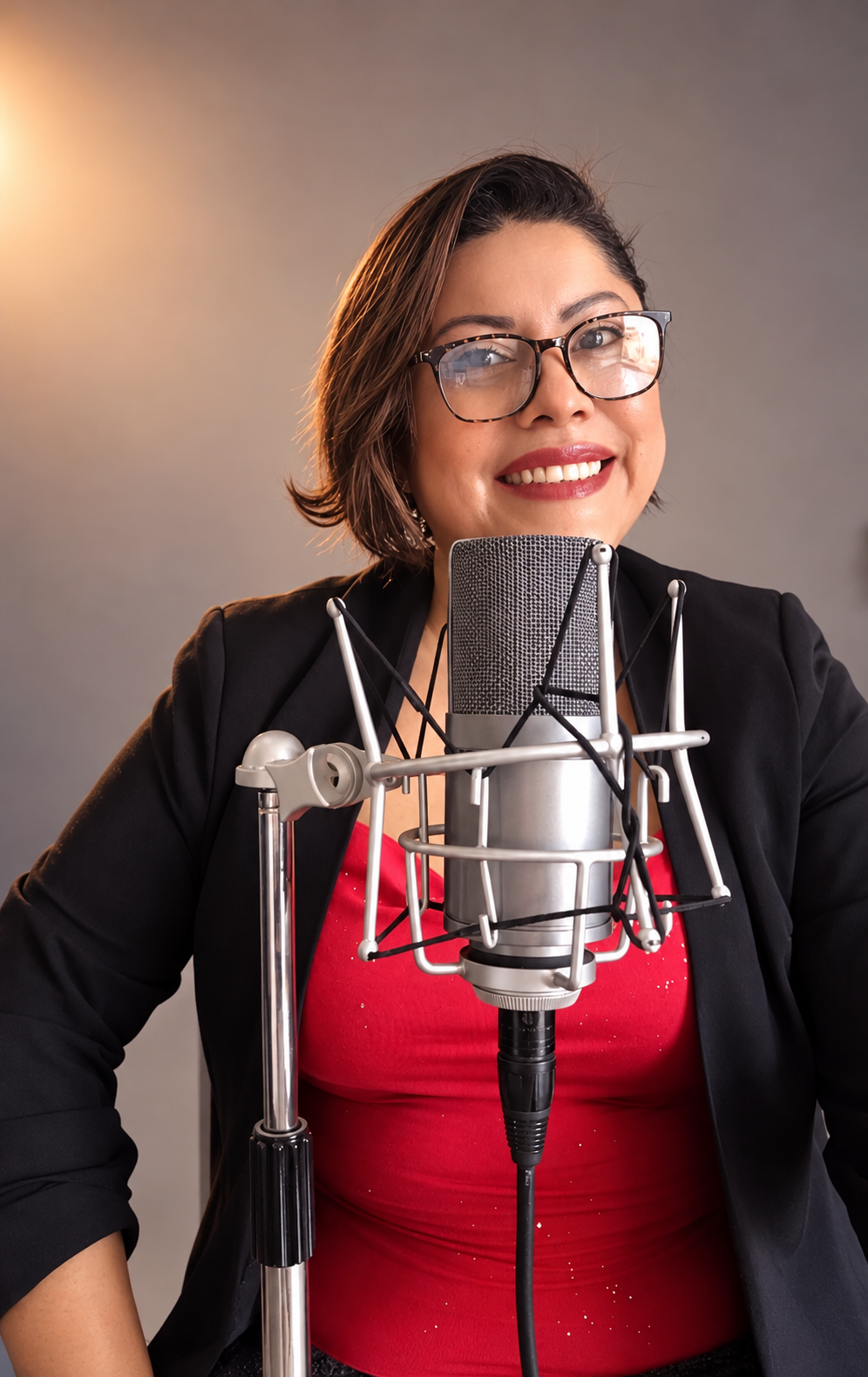 Liz Fletes, locutora profesional de Voiceover